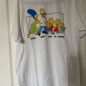 The Simpsons White Cotton Crewneck T-Shirt - Official 20th Television Tee